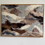 Where the Earth Softens Felted Framed Wall Hanging