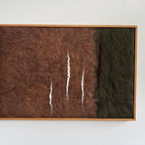Soft Terrain Felted Framed Wall Hanging