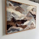 Where the Earth Softens Felted Framed Wall Hanging